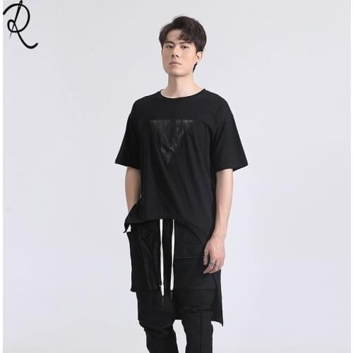 The Summer Dark Department personality geometry puts together the skin before and after the long slender round collar short slee