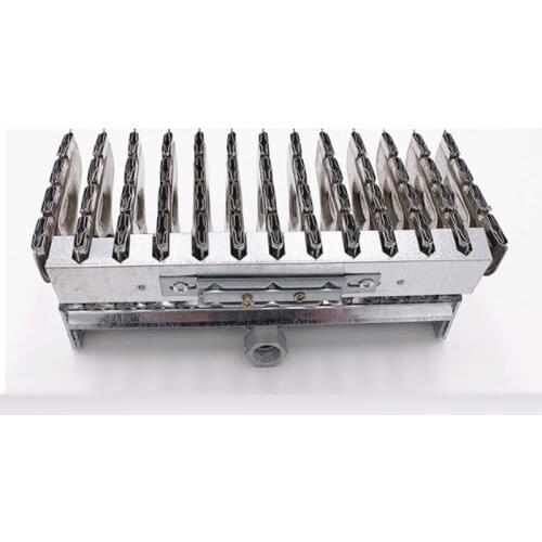 Burner for barbecue grill steam oven steam rice cart grill outdoor grilled chicken gas fire pit Row Burner11/13/15/18/20/25rows