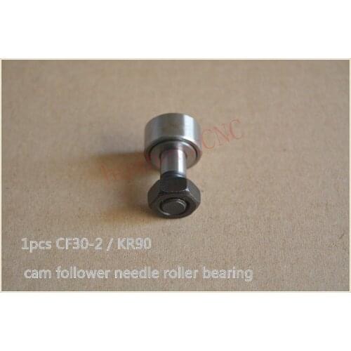 KR90 KRV90 CF30-2 M30x1.5mm cam follower needle bearing wheel and pin 1pcs