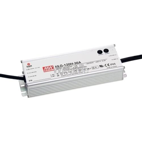 MEAN WELL original HLG-120H-18A 15V 8A HLG-120H 15V 120W Single Output LED Dimming Driver Power Supply A type Waterproof IP65