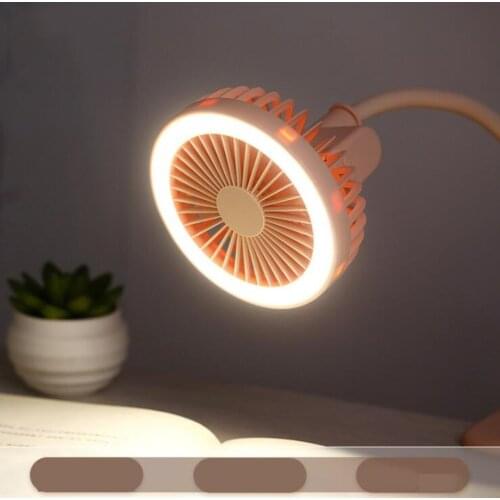 Selfie Ring Light With Electric Fan Beauty Selfie Led Flash Light Lamp Portable Mobile Phone For USB Rechargeable Fan