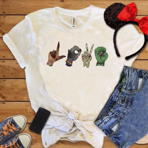 New Hot Halloween Women T-shirt Unisex Funny Love Street Style Tops Lady Vintage Tee Gift for Her Classical Matching Clothes