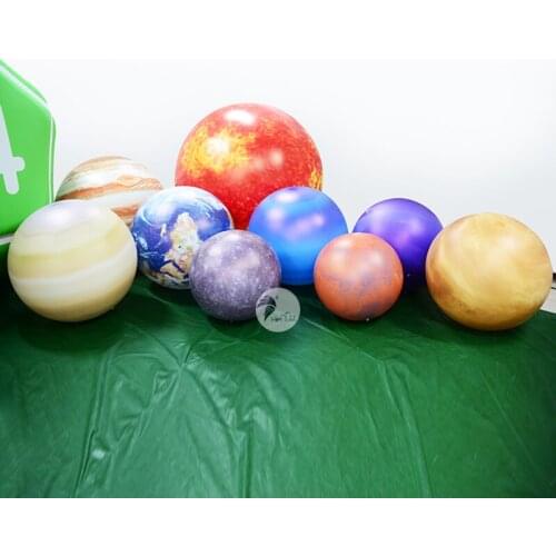 Full Set LED Inflatable Planet Balloons, Earth, Moon, Jupiter, Saturn, Uranus, Neptune, Mercury, Venus, Mars