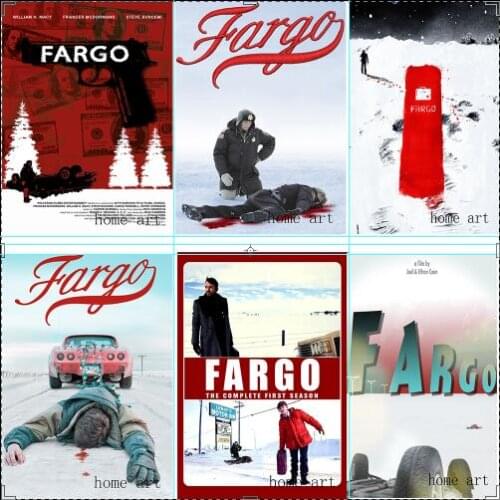 Fargo movie poster Clear Image Wall Stickers Home Decoration Good Quality Prints White Coated Paper home art Brand