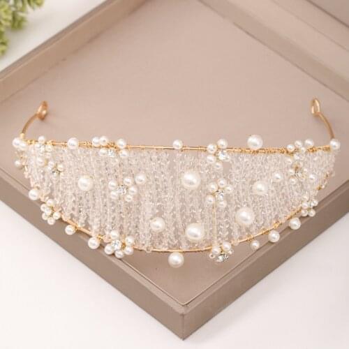 Luxury new Gold crystal braided hair band tiaras and crown wedding headdress bridal tiara Wedding Hair Accessories Jewelry