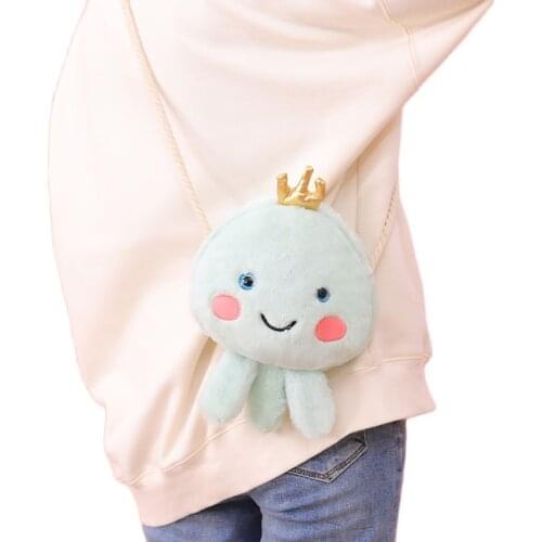 Dream Jellyfish Bag Small high quality Backpack Creative sea animal Plush Toy Cute Messenger Bag New Year birthday Gift for kids
