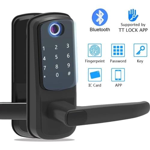 Smart Electronic Smart Door Lock With TTLock APP Remotely / Biometric Fingerprint / rfid / Password+Key Unlock XIMI-S3