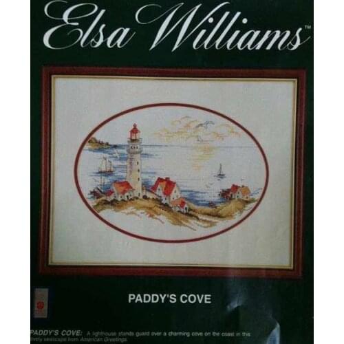 Cross stitch Handmade 14CT Counted Canvas DIY,Cross-stitch kits,Embroidery JCA 02069 Seaside Town 45-32