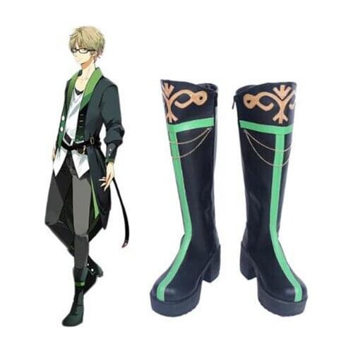 Yumemigusa Tsukiuta Yayoi Haru Cosplay Boots shoes Costume Accessories Halloween Party Boots for Adult Men Shoes