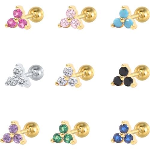 BOAKO 1PCS 925 Sterling Silver Purple Black Zircon Butterfly Stud Earring For Women 2021 Trend Jewelry Pendientes Brincos Joyero