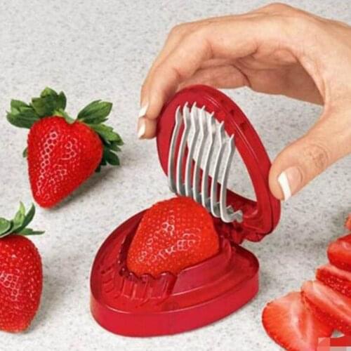 1pc Strawberry Slicer Fruit Cutter Kitchen Cooking Gadgets Carving Slice Tools Set Home Kitchen Tool