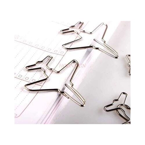 10pcs Airplane paper clip paper clip paper clip cute paper clip cartoon pin