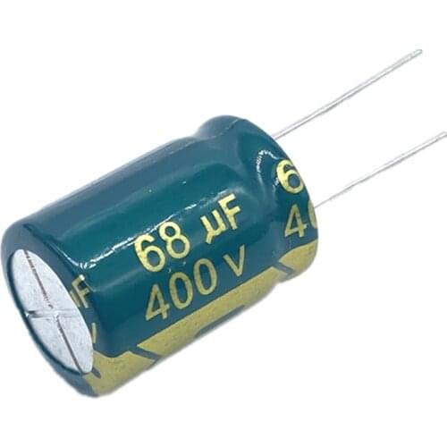 5pcs/lot 400V 68UF 16*25 20% RADIAL aluminum electrolytic capacitor 68000NF 20