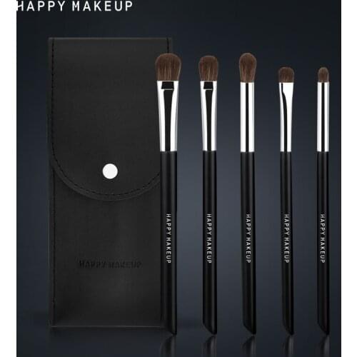 5PCS Professional Eyes Makeup Brushes Set Beauty Tools Eye Shadow Brush Eyebrow Brush Soft Bionic Wool Nylon Bristle