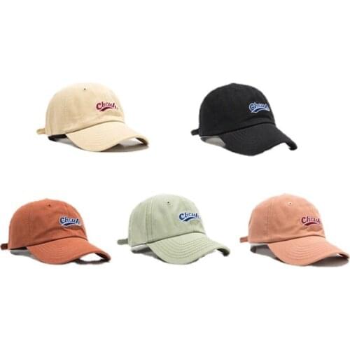 2021 New Summer Curved Brim Sun Hat Men and Women Fashion Letter Embroidery Baseball Cap Couple Sun Protection Baseball Cap