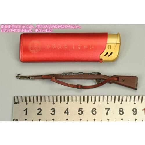 BGS009 1/12 Scale Big Head Soldier Thin Person 98K Model for 6" Figure