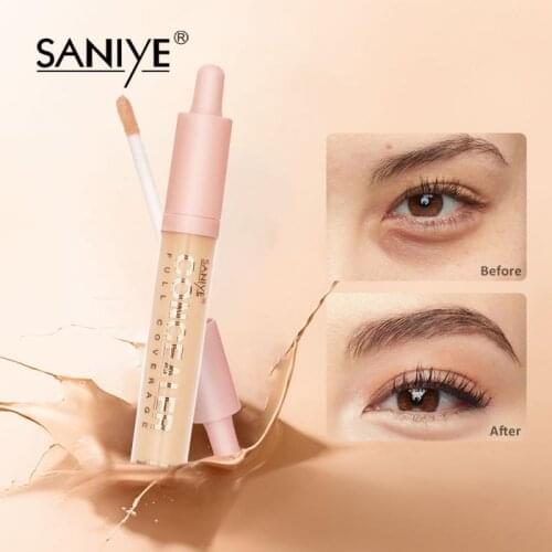 Eye Concealer & Face Base Foundation Cream Full Coverage Eye Dark Circles Blemish Whitening Concealer Primer Cosmetics TSLM1