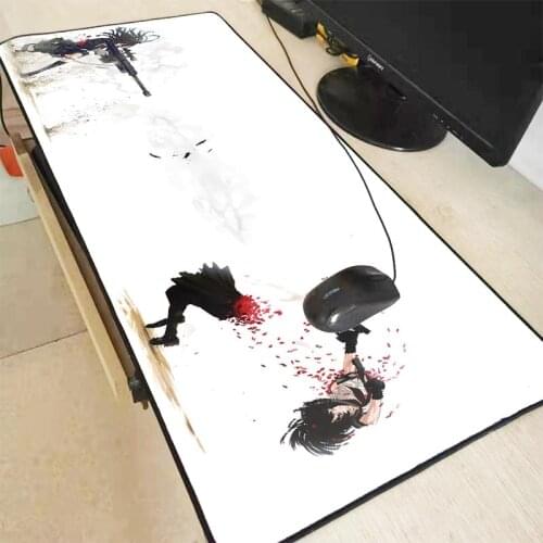 Gun Mousepad Mat for Anime Mouse Gamer Gaming Mouse Pad Large Computer Keyboard Mouse Mat Desk Mats for PC Deskpad 90X40/30X80CM