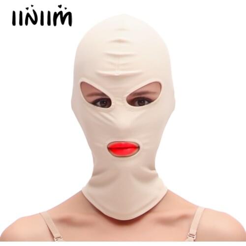 Fancy Head Mask Open Eyes Mouth Elastic Breathable Hood Full Face Mask Role Play Cosplay Halloween Costume for Men Women
