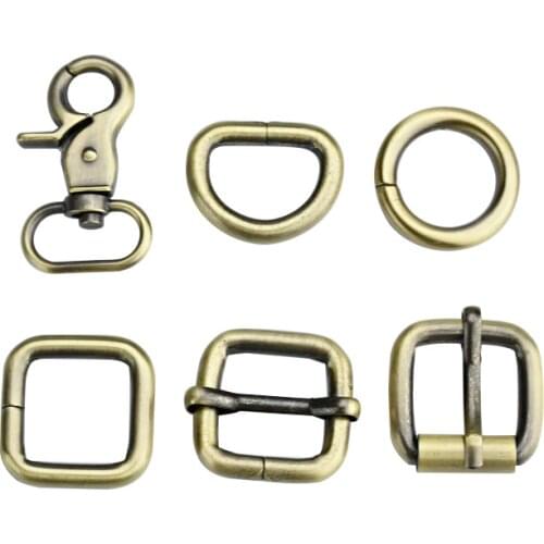 20mm Metal Slides Tri-glides Wire-formed Roller Pin Buckles Strap Slider Adjuster for Bags Garment Leather Accessories