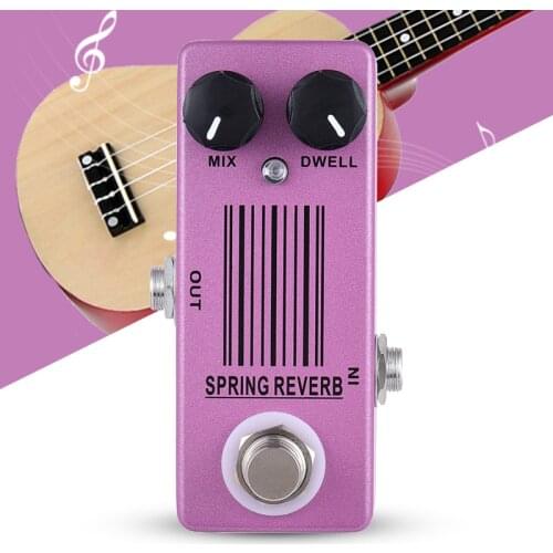 MOSKY Reverb Spring Electric Guitar Bass Effects Pedal True Bypass Full Metal Shell Guitar Parts & Accessories
