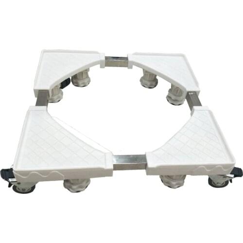 4pcs Hand Tool Set Heavy Appliance Wheel Adjustable Refrigerator Undercarriage Bracket Base Stand For Fridge And Washing Machine