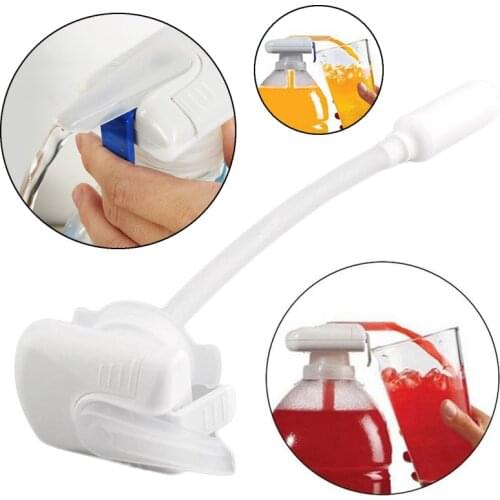 New Automatic Drinking Straw Press Magic Tap for Home Spill Proof Water Pump Durable Beverage Dispenser Accessories Wholesale
