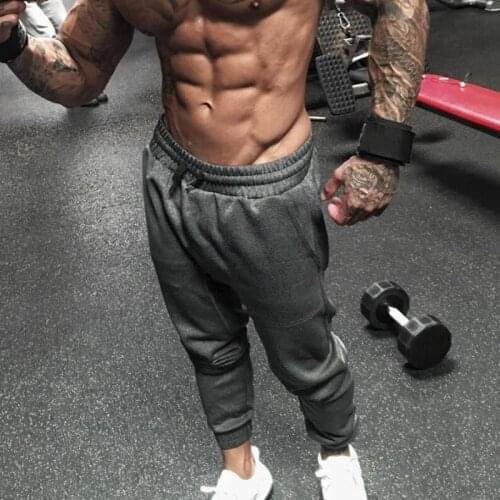 New Joggers Pants Men Fashion Elastic Long Trousers Male Cotton Slim Fit Workout Gym Pants Autumn Mens Fitness Pants