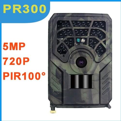 PR300 Hunting Trail Camera 0.8s Trigger Time 120 Degrees Photo Traps Night Vision Wildlife Scouting Camera Photo Traps Track