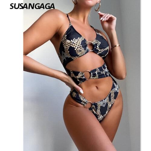 Sexy One Piece Swimsuit 2021 Swimwear Women Hollow Out Bathing Suit Women Push Up Monokini Padded Summer Swim Beach Wear New