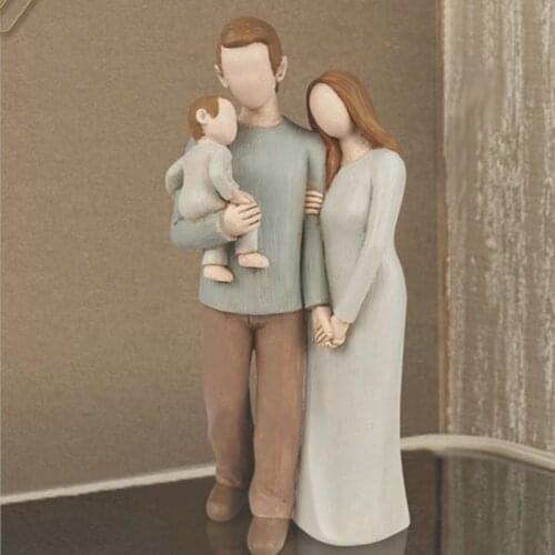 Simple Resin Crafts Character Decoration Living Room Bedroom Home Decorat Ornaments Wedding Gifts