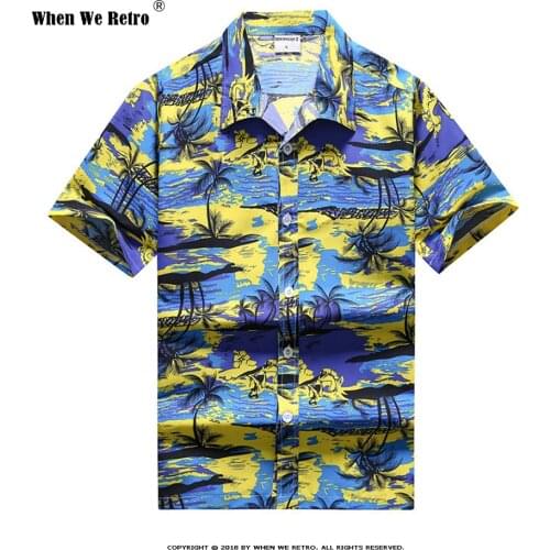 Plus Size Herenkleding Holiday Beach Summer Shirts for Men VD1935 Short Sleeve Button Up Hawaii Men Shirts