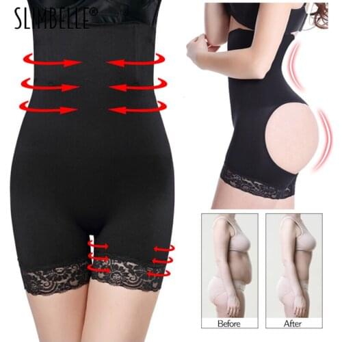 Seamless High Waist Shaping Panties Thong Women Underwear Butt Lifter Shorts Tummy Control Body Shaper Boyshort Slimming Briefs