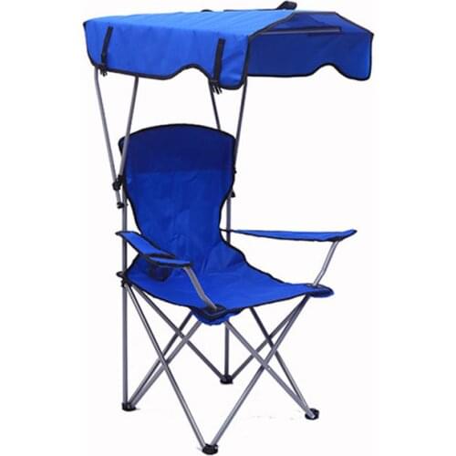 Outdoor Portable Folding Beach Chair Folding Beach Chair Rest Chair With Canopy Umbrella Fishing Chair