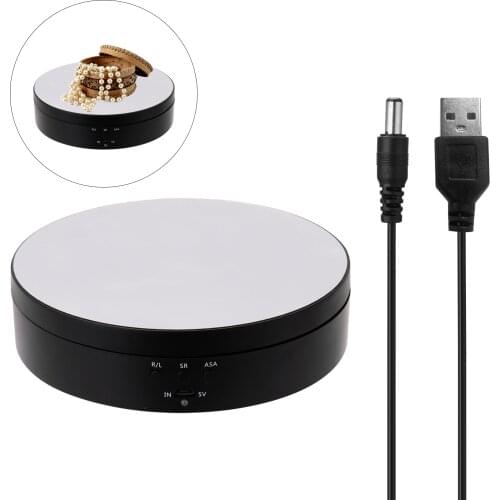 360 Degree Electric Rotating Turntable for Photography Video Shooting Props Turntable Jewelry Holder Jewelry Display Turntable