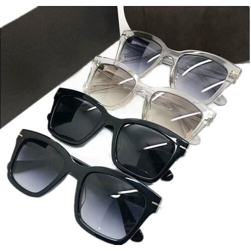 High-Quality Concise Men Square Fullrim Sun Glasses UV400 Gradient Polarized Unisex Acetates Goggles 50-20-145 Fullset Case