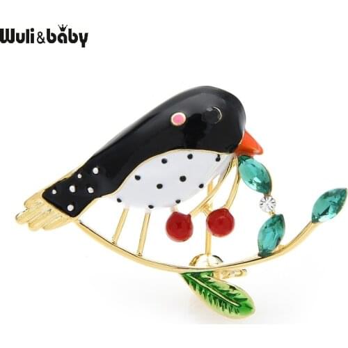 Wuli&baby Bird Brooches For Clothes