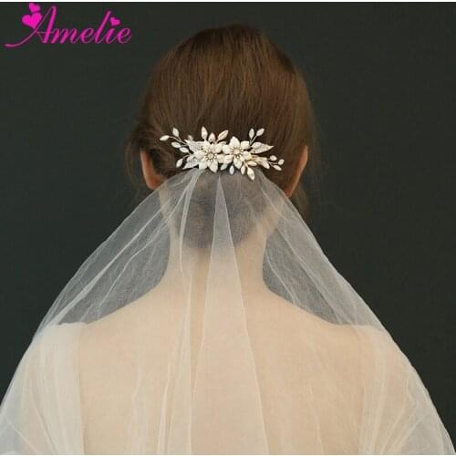 Handmade Hair Clip Bridal Hair Jewelry Wedding Dress Photo Prop Accessories Side Clips Headpiece 2020 New