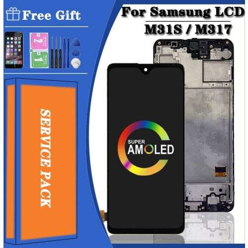 6.5"Super AMOLED For Samsung Galaxy M31S M317 Lcd Display Touch Screen Digitizer Assembly Parts For Samsung M317F Display Screen