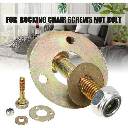 1set Rocking Chair Fitting Screws Furniture Bearing Connecting Screws Nut Bolt Kit