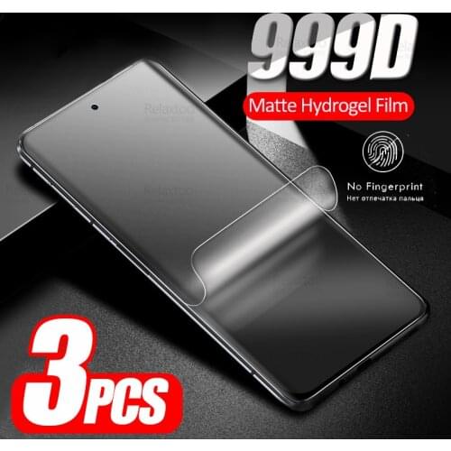 3PCS Curved Hydrogel Matte Film For Oppo Realme GT 5G G T A94 A54 A74 A 94 54 74 4G F19 Reno5 Z Soft Screen Protector Not Glass