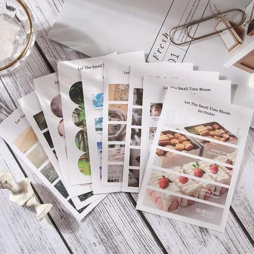 8packs/LOT let small time bloom series retro paper message paper sticker