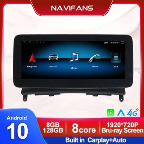 12.5inch 10.25inch Android 10 Carplay 4G LTE Car Multimedia for Mercedes BENZ C W204 C180 C200 C220 2008-2014 NTG 4.0 4.5