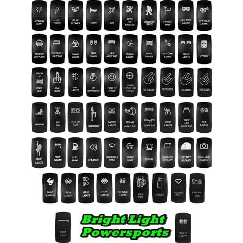 12V-24V CAR ROCKER Switch 5Pin Universal ON/OFF toggle SWITCH BOAT MARINE CAMPER RV illuminated switch