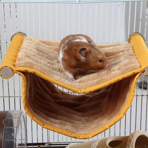 Squirrel Rat Swing Nest Cages Small Animal Hanging Cave Beds Winter Warm Soft Guinea Pig Hamster Hammock