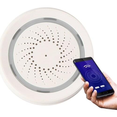 Wireless Smart Wifi Siren Alarm Sensor App Notification Alerts Plug And Play No Hub Required