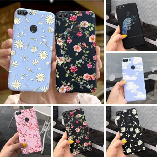 Lovely Flower Case For Huawei P Smart Cases 5.65" Soft Siliocne TPU Back Cover For Huawei P Smart FIG-LX1 LA1 Coque Psmart 2018