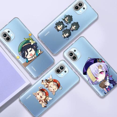 Case For Xiaomi Mi Poco X3 NFC Note 10 11 9T 10T Pro 11i F3 M3 X2 X3 GT 11Lite Phone Covers Genshin Impact Cute Anime