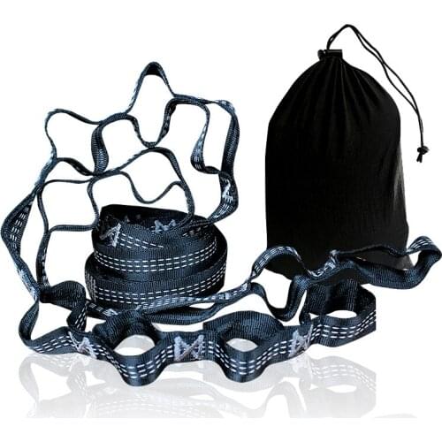 Essential Can Hold 2000kg Outdoor Camping Hiking Hammock Hanging Belt Hammock Strap Rope 280*2.8cm 1 Set