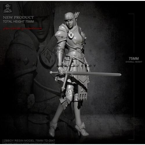 H75mm 1/24 Resin model kits figure colorless and self-assembled TD-2547